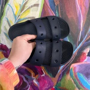 CROCS Dark Blue Slide Sandals